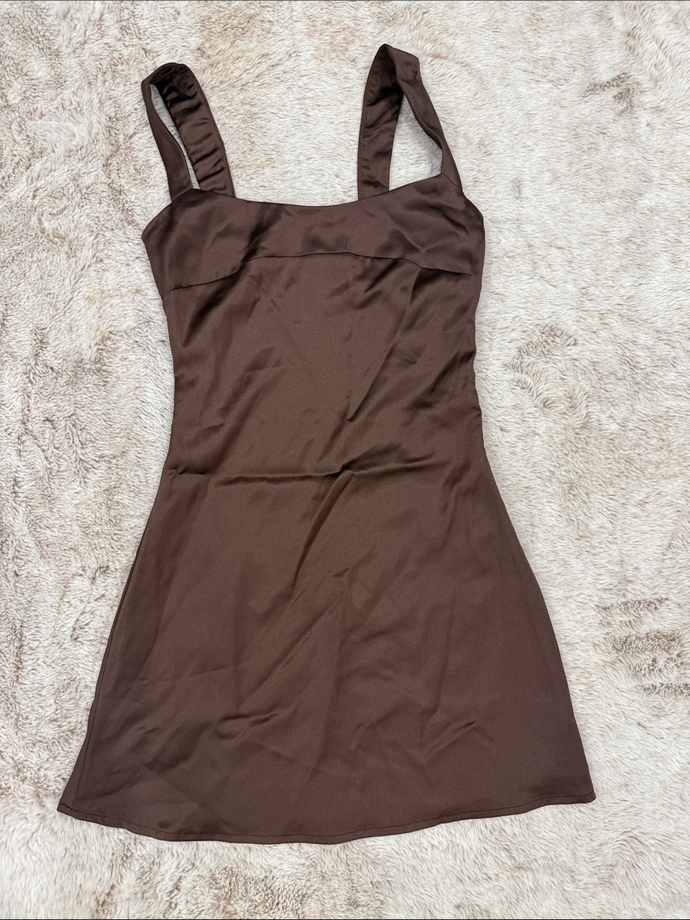 Peppermayo Chocolate Brown Mini Dress